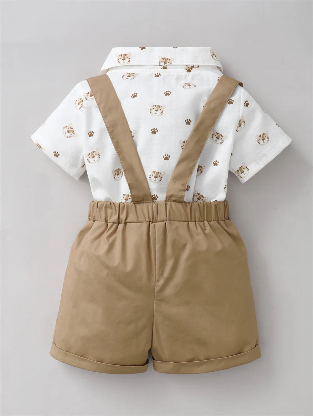 Little Roar – Tiger Print Birthday Outfit for Baby Boys